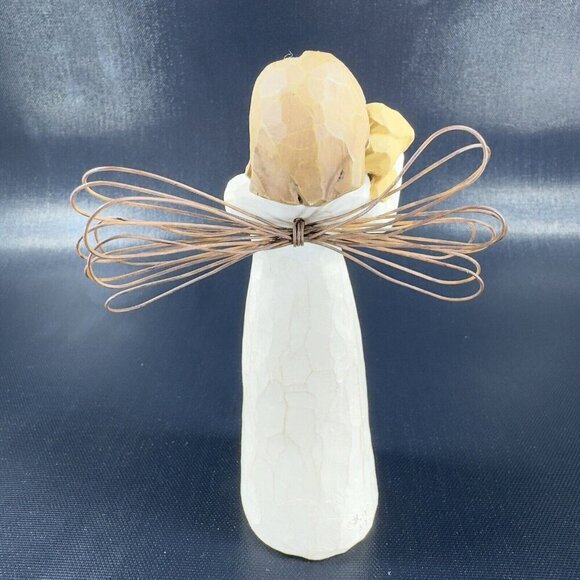 Vintage 1999 Willow Tree Angel Figurine Angel Of Friendship Resin Figure Demdaco - Picture 8 of 8